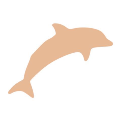 F0135 Dolphin Metal Blank