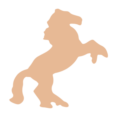 F0136 Standing Horse Metal Blank