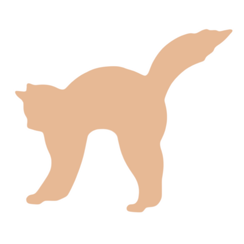 F0138 Scardy Cat Metal Blank
