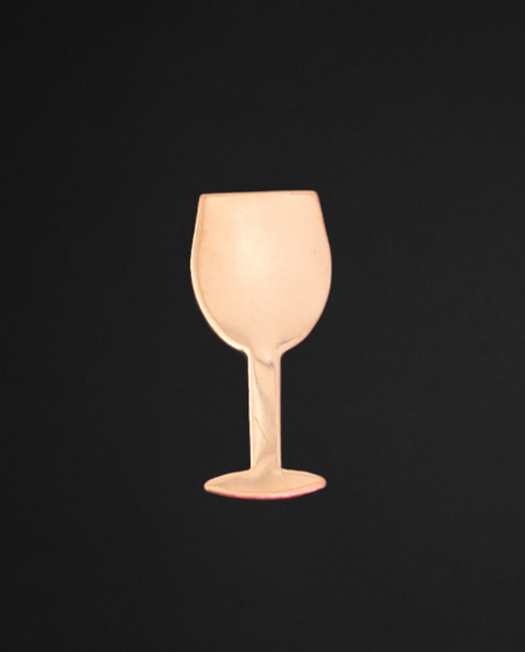 F0152 Wine Glass Metal Blank