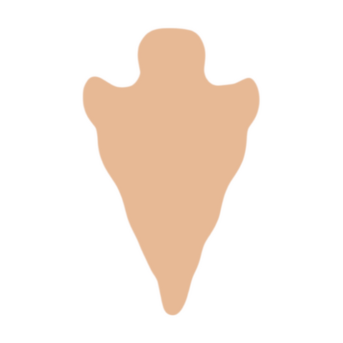 F0155 Skinny Arrowhead Metal Blank