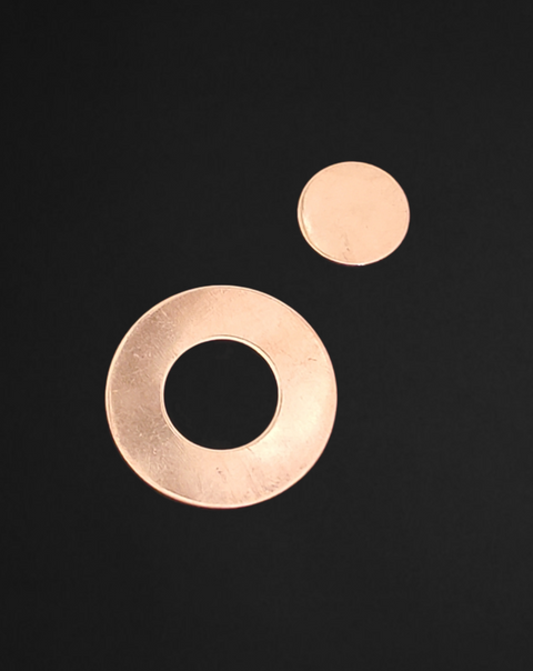H0015 Circle Inside Circle Cutout Shape Metal Blanks