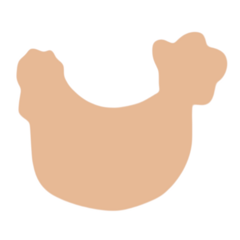 F0170 Cute Hen Metal Blank