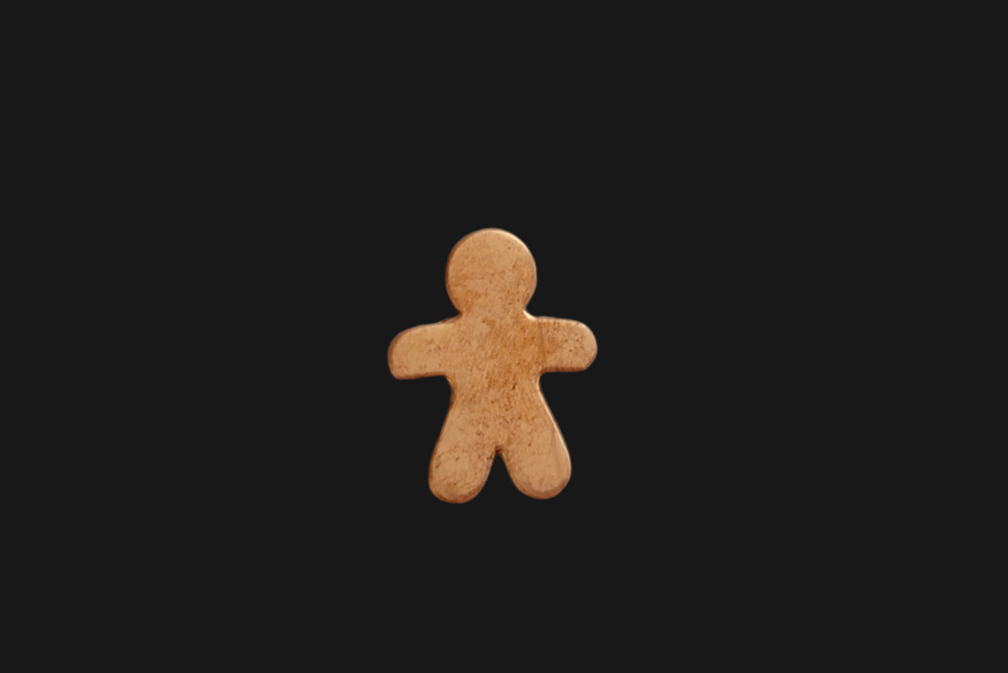 F0177 Gingerbread Man Metal Blank