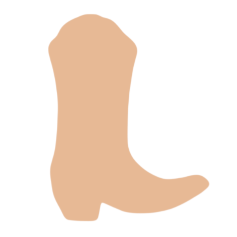 F0183 Cowboy Boot Metal Blank