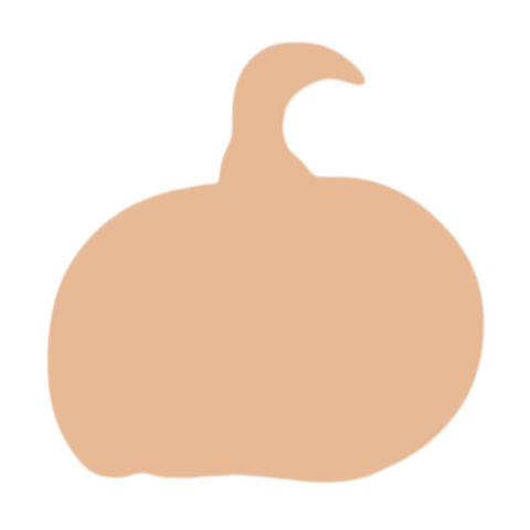 F0187 Halloween Pumpkin Metal Blank