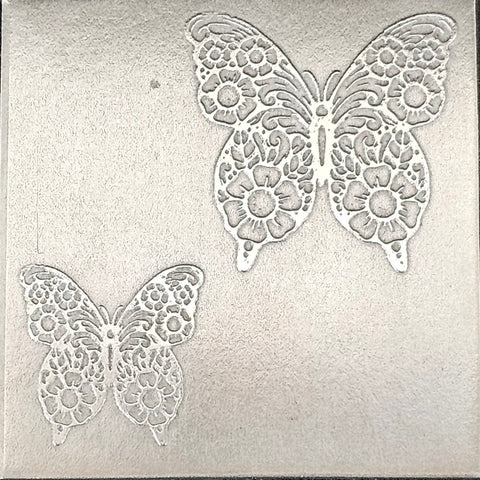 RMP6038-2 Wildflower Butterfly designed by Grace Wolf Rolling Mill Plate