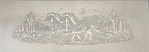 RMP1071 Moonlit Mustangs Rolling Mill Plate