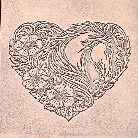 TTS6028 Heart of the Horse Tiny Textured Metal Sheet