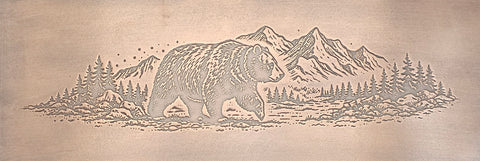 TTS1068 Mountain Grizzly Textured Metal Sheet