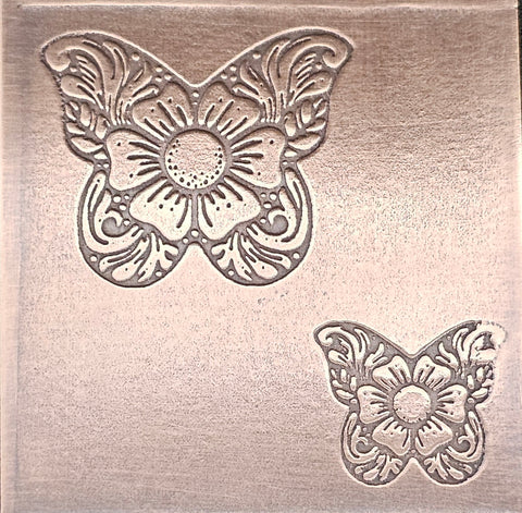 TTS6037 Garden Butterfly By Grace Wolf Tiny Textured Metal Sheet