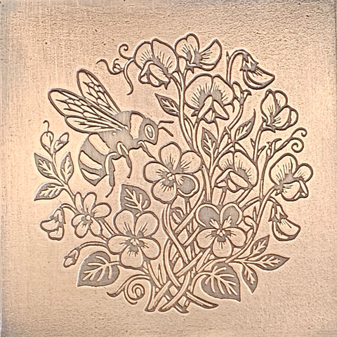 RMP6052-2 Bee Among Blooms Rolling Mill Plate