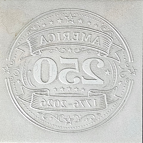 RMP6086-2 America 250 Emblem Rolling Mill Plate