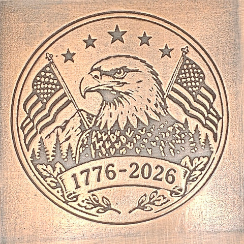 TTS6082 America 250 Freedom Eagle Tiny Textured Metal Sheet