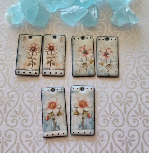 20281 Whimsical Flower Tiles – Enamel & Ceramic Decals