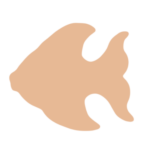 F0258 Fish Metal Blank
