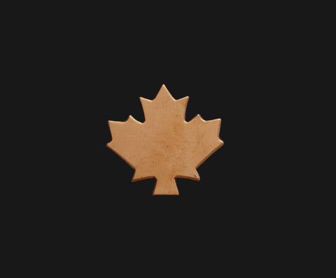 F0263 Canadian Leaf Metal Blank