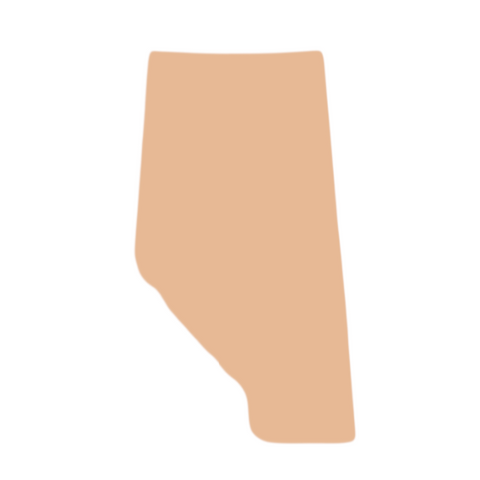 F0277 Alberta Canada Metal Blank