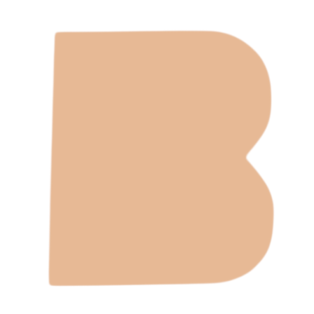 F0307 Letter "B" Metal Blank