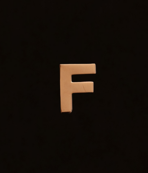 F0311 Letter "F" Metal Blank