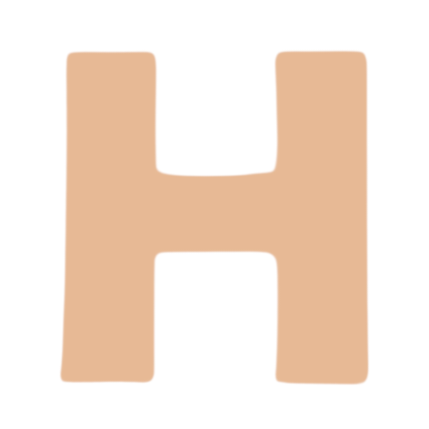 F0313 Letter "H" Metal Blank