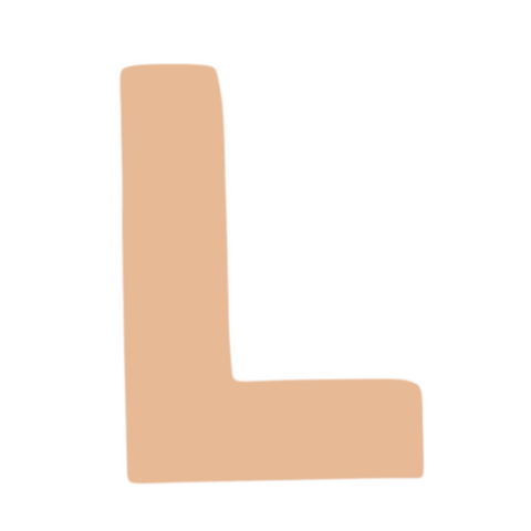 F0317 Letter "L" Metal Blank