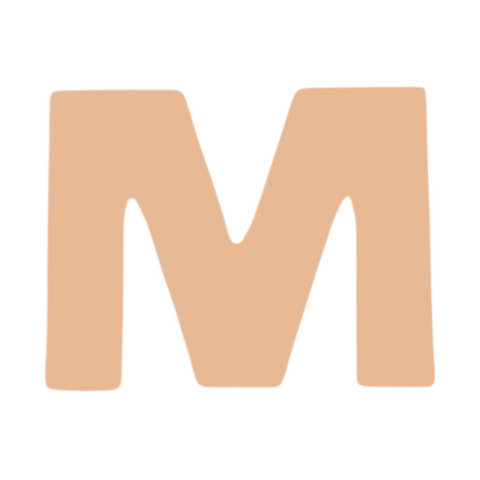 F0318 Letter "M" Metal Blank