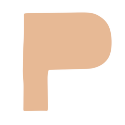 F0321 Letter "P" Metal Blank
