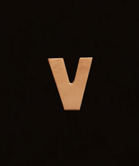 F0327 Letter "V" Metal Blank