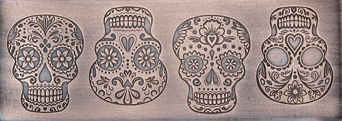 TTS1116 Sugar Skulls Textured Metal Sheet