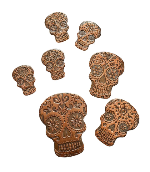F0143 Halloween Skull Metal Blank