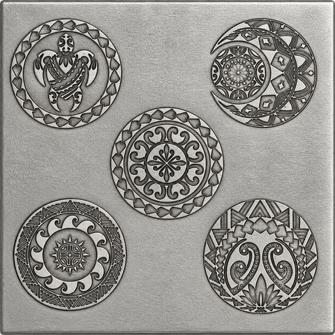 RMP1123 Tribal Circles (5)  Rolling Mill Plate