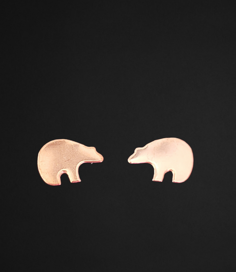 JE0405 Fetish Bear Metal Earring Blanks