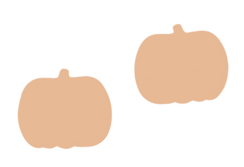 JE0438 Pumpkin Metal Earring Blanks