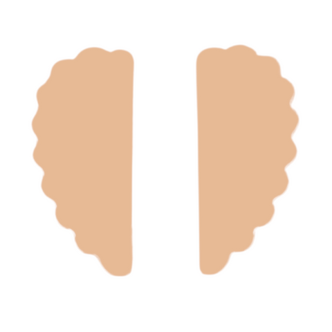 JE0446 Scallop Design Metal Earring Blanks