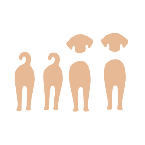 JE0447 Dangling Dog Metal Earring Blanks