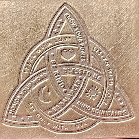 TTS6025 Triquetra Blessings Tiny Textured Metal Sheet