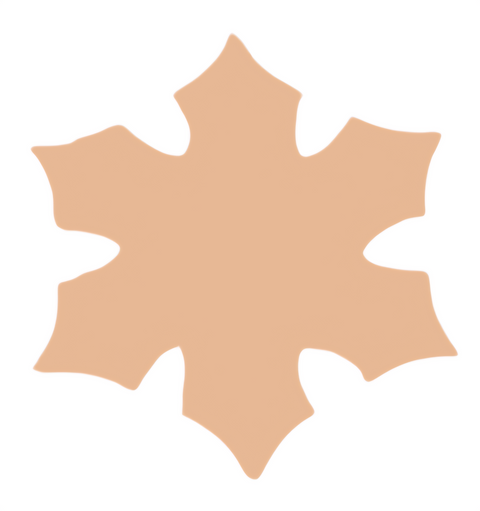 F6162 Snowflake Metal Blank