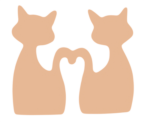 F6260 Misa's Double Cats Metal Blank