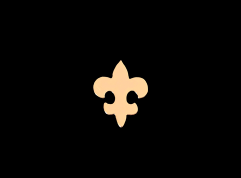 F6288 Fleur-de-lis Metal Blank