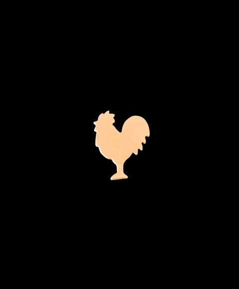 F6331 Rooster Metal Blank