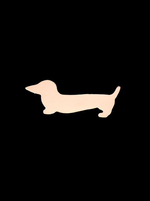 F6350 Weenie Dog Metal Blank