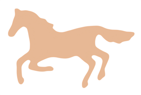 F6513 Horse Metal Blank