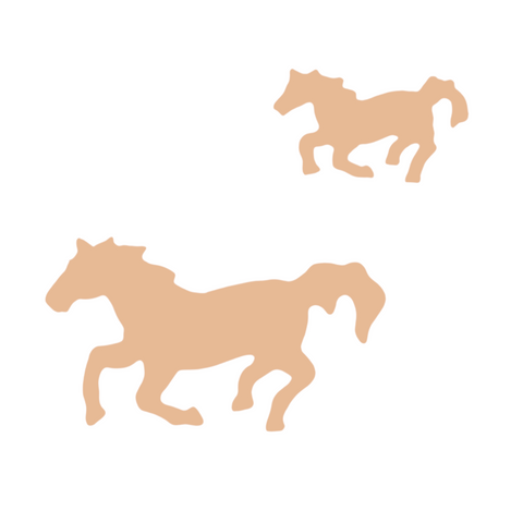 F6639 Horse Metal Blank