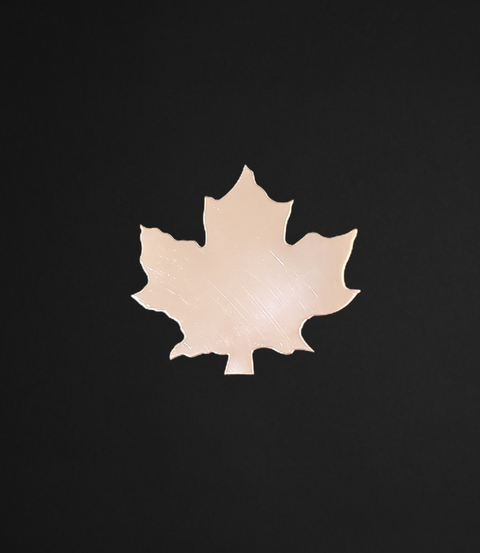 F0805 Jumbo Maple Leaf Metal Blank