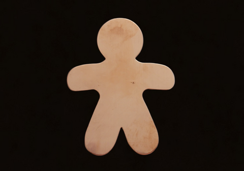 F0810 Jumbo Gingerbread Man Metal Blank
