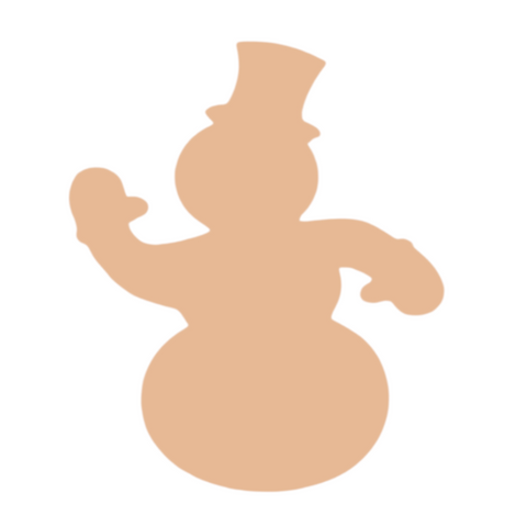 F0822 Jumbo Snowman Metal Blank
