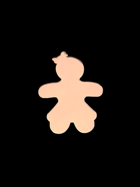 F0823 Jumbo Gingerbread Girl Metal Blank