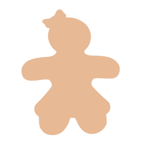 F0823 Jumbo Gingerbread Girl Metal Blank