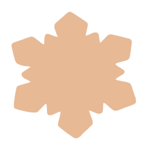F0826 Jumbo Snowflake Metal Blank